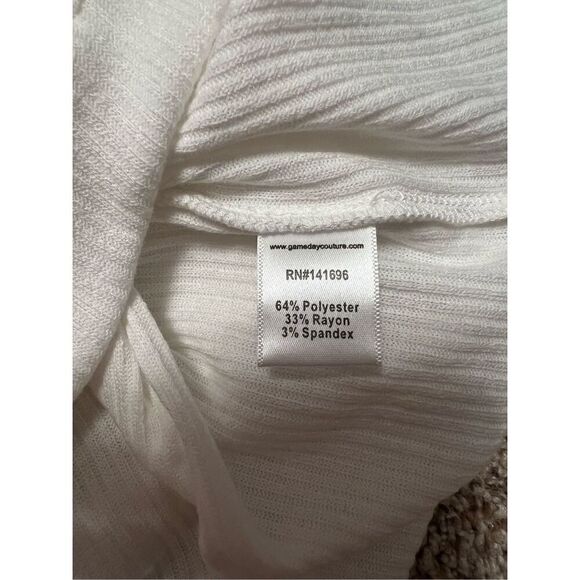 Gameday Couture Gamecocks ribbed white Top XLarge - Picture 3 of 6